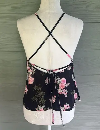 re:named Floral Halter Top