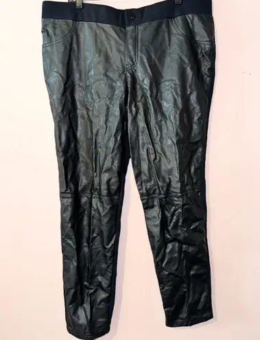 Lane Bryant Faux Leather Stretchy Pull On Pants Size 20 NWT!