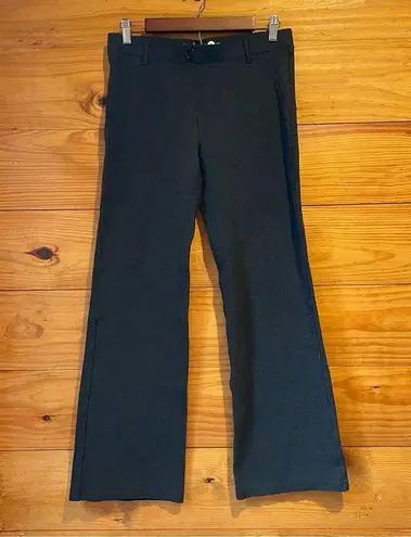 Betabrand Classic Dress Pant Bootcut Pull On Yoga Pant in Charcoal Grey Medium