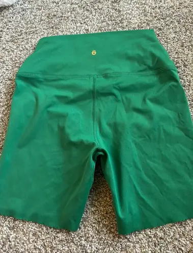 Spiritual Gangster Green Biker Shorts