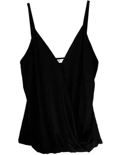 Cheng Xin Black Sleeveless Cross Over Tank Top Size Small