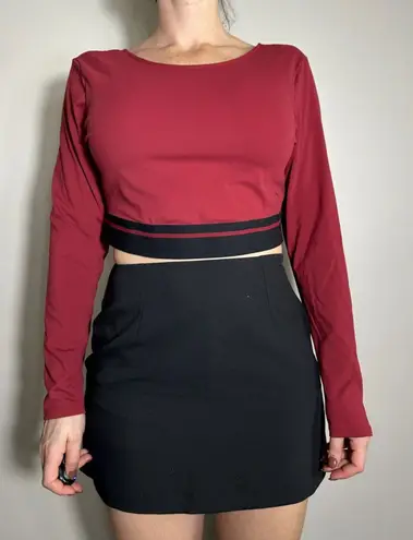 JOY LAB Red Longsleeve Workout Crop Top Size XL - Image 1