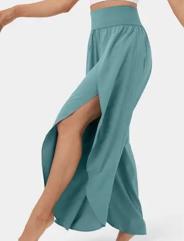 Halara 114.- HighWaisted Back Waistband Pocket Palazzo Flowy Split Wide Leg