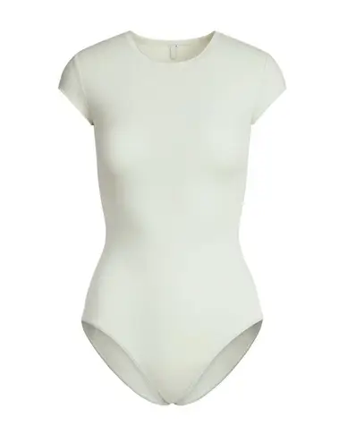 SKIMS Cotton Jersey T-Shirt Brief Bodysuit in Spearmint, Size Small
