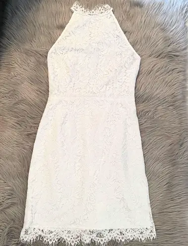 BB Dakota NWT  x Steve Madden | Cara High Neck White Lace Cocktail Dress