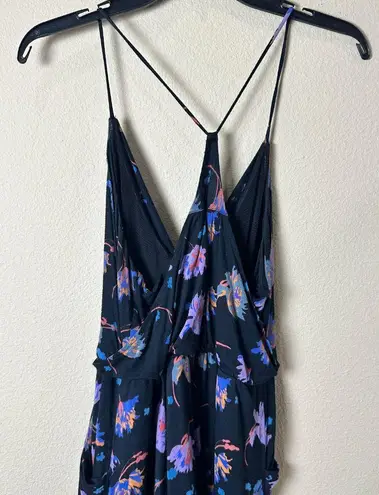 Anthropologie Moulinette Soeurs Black Floral Romper Jumpsuit Size XS