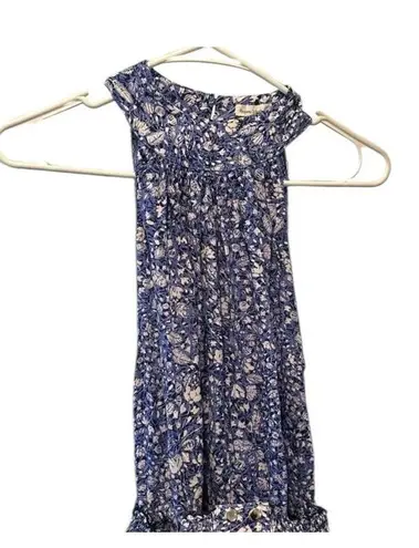 Poupette St. Barth ✨ Inka Ruffled Mini Sz Large Dress in Blue Apen✨