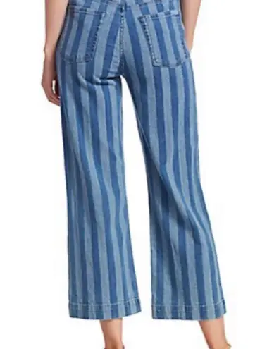 7 For All Mankind Striped Crop Jeans