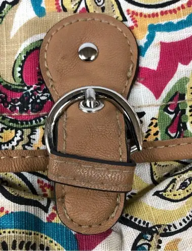 Y2k paisley shoulder handbag purse cotton & linen blend