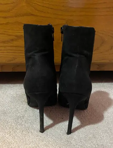 INC Black Bootie Heels