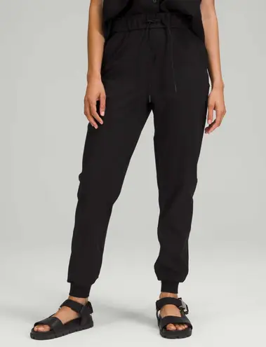 Lululemon Womens Pants Black Stretch High Rise Jogger Pull On Casual Size 6