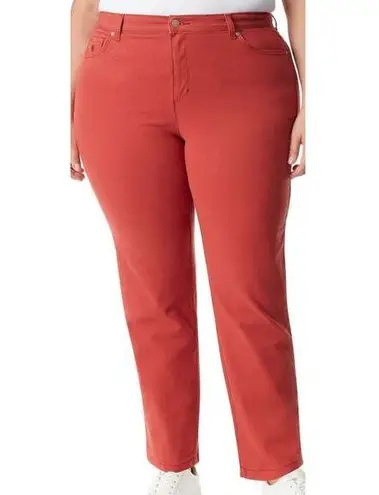 Gloria Vanderbilt Amanda Slimming Jean Autumn Blaze 10 Average MidRise Tapered