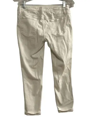 Lila Ryan Women's White Skinny Jeans Size 28 Mid Rise