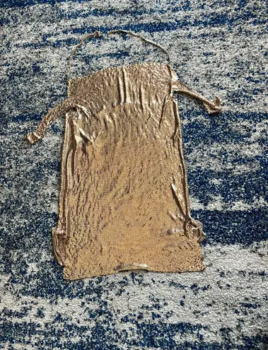 H:ours Imogen Chainmail Dress in Gold