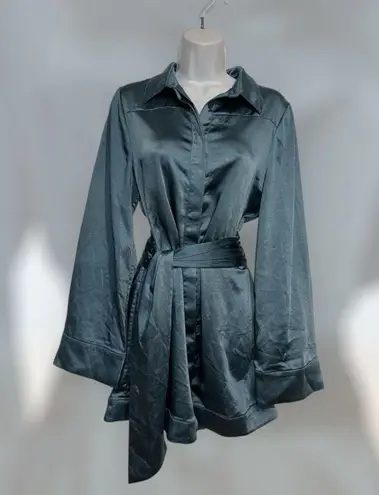 Camila Coelho Priscilla Mini Dress in Blue XS