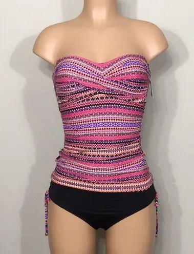 Anne cole  stripe Tankini set. NWT