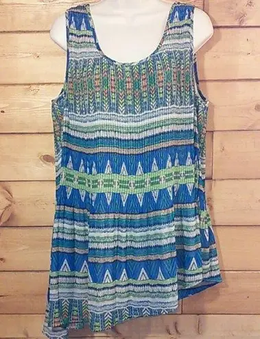 Live and let live  | Accordian Pleat Tunic Tank L