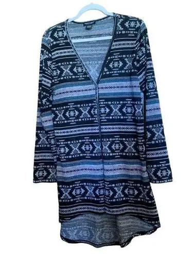 About A Girl Size XL Multicolor Boho Button Cardigan Duster Topper Boho Kimono