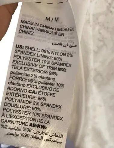 Soma Women's M All Over White Lace Camisole Stretchy Feminine Fairycore Coquette