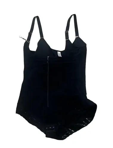 Women's Black Tummy Control Shapewear Bodysuit 2XL Adjustable Straps Firm Contro Size 2X