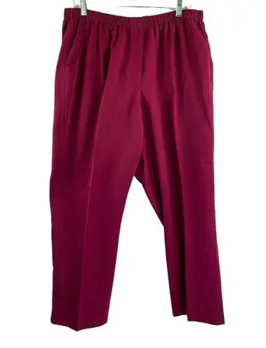 Allison Daley Women's Burgundy Dress Pants