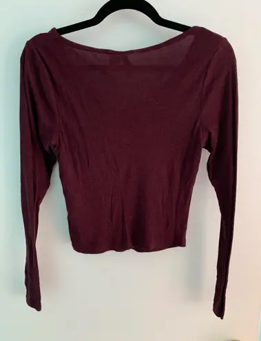 H&M Divided Long Sleeve Crop Top