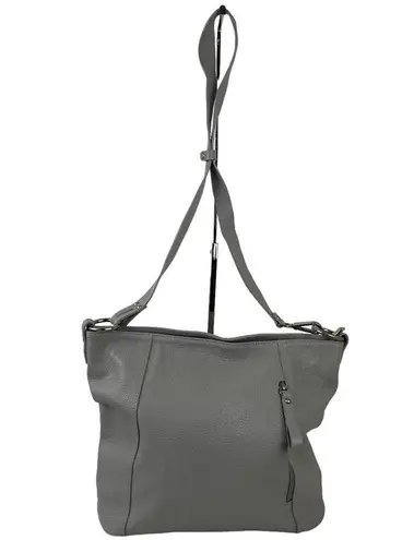 Genuine Leather Borse in Pelle Made in Italy Shoulder Bag Gray