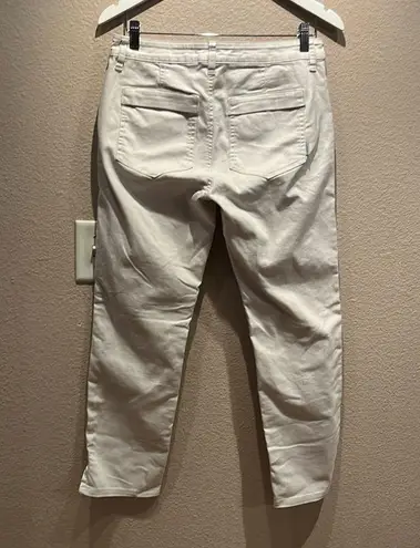 prAna Women’s Kayla Beige Bone colored Jeans Cropped Size 4