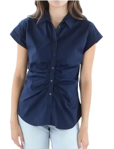 Lauren Ralph Lauren Navy Shirred Point