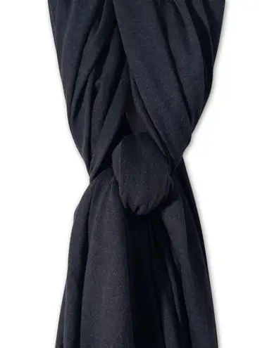 Womens Black Scarf Lightweight Wrap Shawl Whimsygoth Goth Fashion Accessory