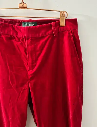 Ralph Lauren Polo Red Velvet Pants