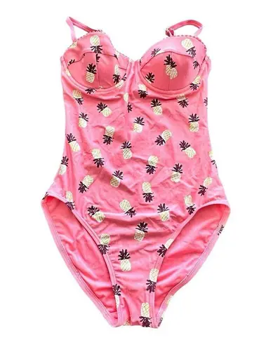 Kate Spade  Apricot Sorbet Pineapple One Piece Swimsuit XS
