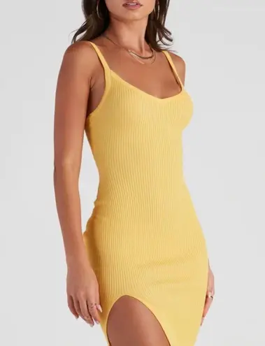 Windsor Yellow midi dress