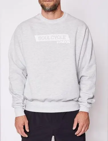 SoulCycle  London Derek Soho Pullover Sweatshirt | Heather Grey | XL