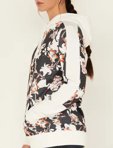 Hooey Floral Contrast Hoodie