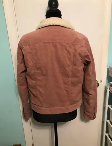Los Angeles Pink Sherpa Jacket Size L