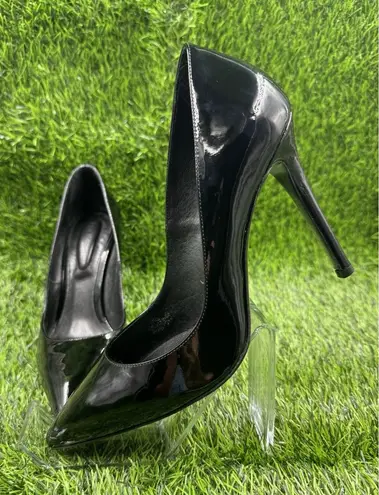 The Kooples Black Leather Pointed Toe Pump Heels Stiletto Shoes Size EU 38 US 8