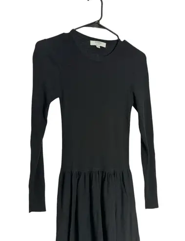 Thakoon Drop Waist Midi Dress Black