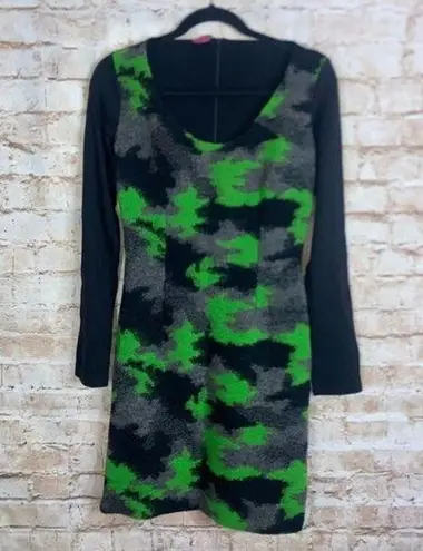 Save The Queen Wool Blend Dress Size Small Green