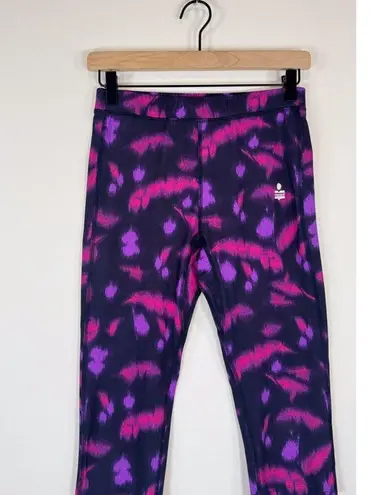 Isabel Marant Women Leggings Purple Nova Abstract Pull On Capri Stretch Medium