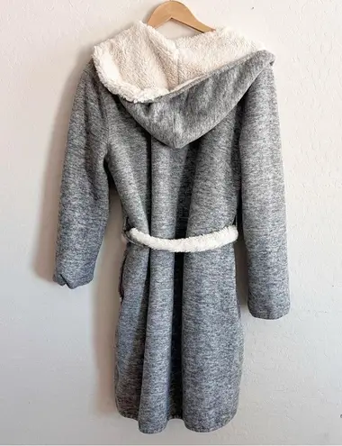 UGG  Portola Reversible Robe Cardigan Gray White fur