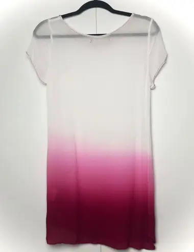 Freeloader Pink Ombré Semi Sheer Tunic Tee