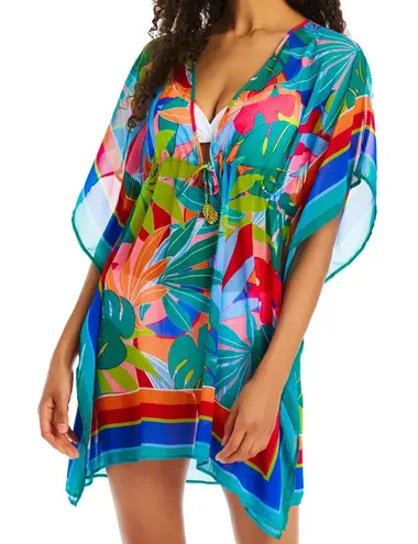 Bleu Rod Beattie NWT Life of the Party Chiffon Caftan Swim Coverup Size Medium