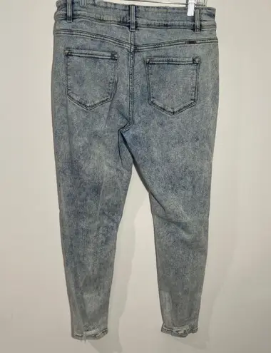 KanCan USA KanCan High Rise Acid Wash Distressed Ankle Jeans Size 13/30