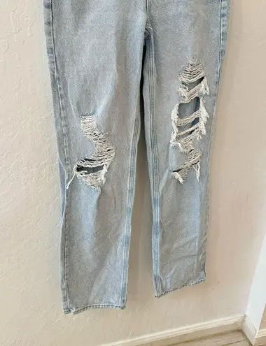 Playboy PacSun Blue  Distressed Cloud Ten V Dip Rise Boyfriend Jeans 25