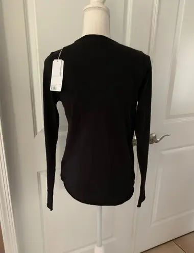 Zadig & Voltaire Women’s Tunisien Skull Strass Beaded Henley Black Cotton Top