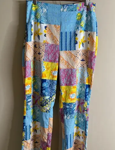 Cider Colorful Patchwork Pattern Pants xl