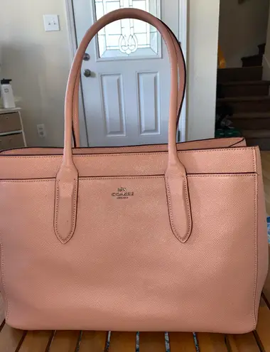 Pale pink coach purse hotsell