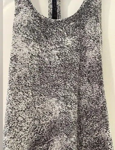 Lululemon Cool Racerback II Luon Spray Jacquard White Black | SZ 6