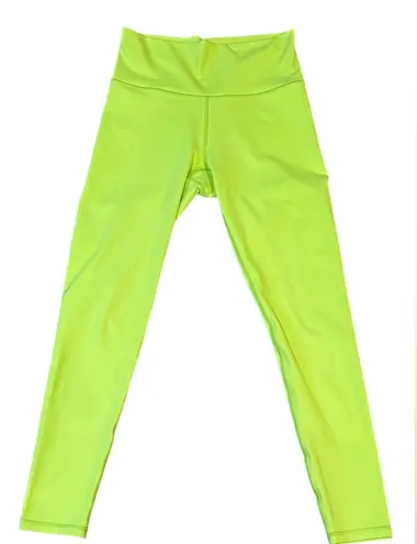 Terez Women's Medium Chartreuse TLC Soft High Rise Workout Lounge Leggings NWT